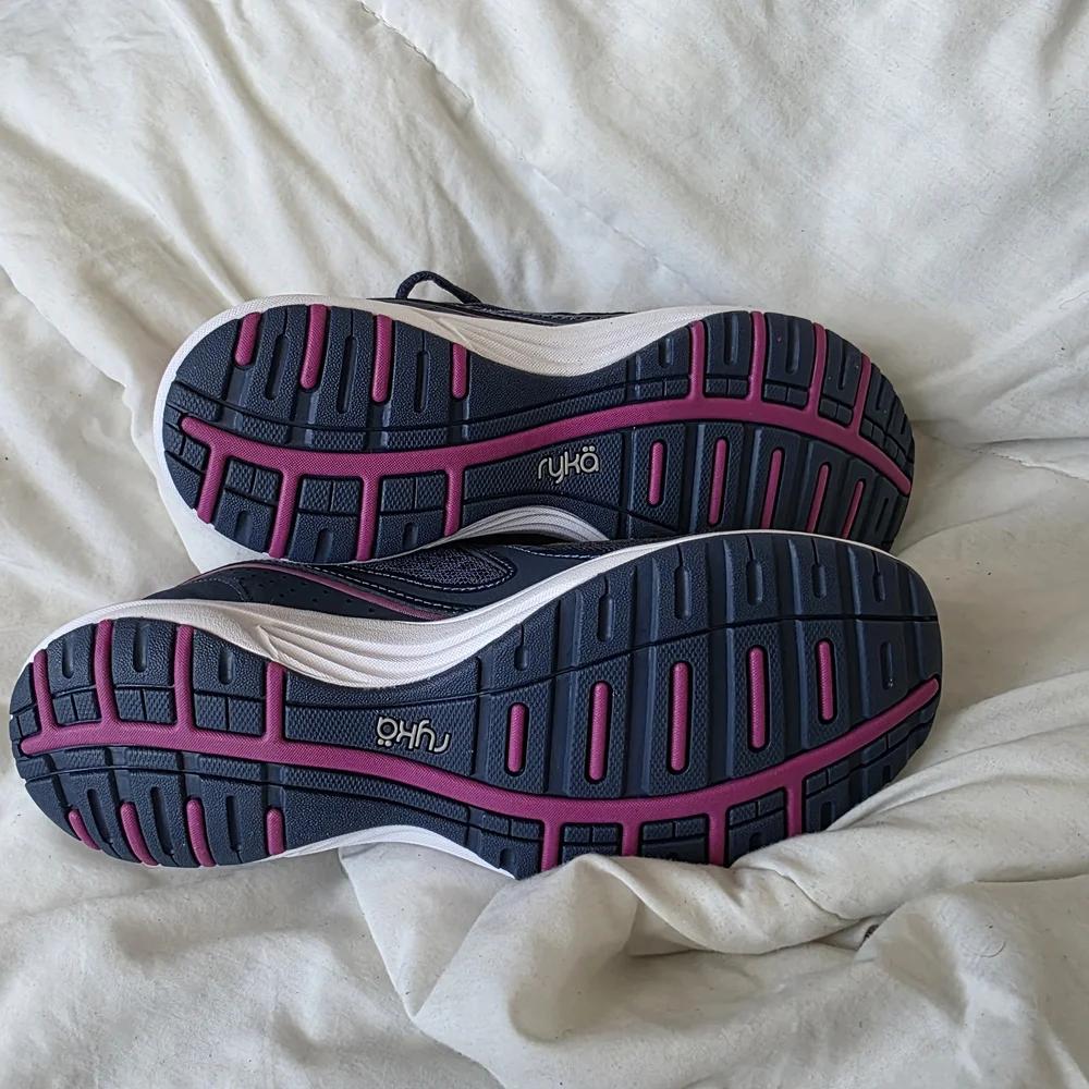 Ryka Navy and Pink Women's Athletic Sneakers